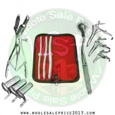  Hegar uterine dilator 3 pieces set, 7-8, 9-10, 13-14, pinwheel,mathieu, grave 3pcs, collin 3pcs